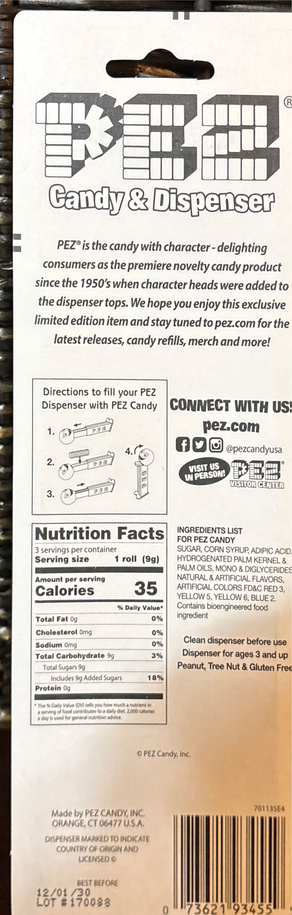 Happy New Year Presenter Girl 2026 - Limited Edition pez collectible [Barcode 073621934559] - Main Image 2