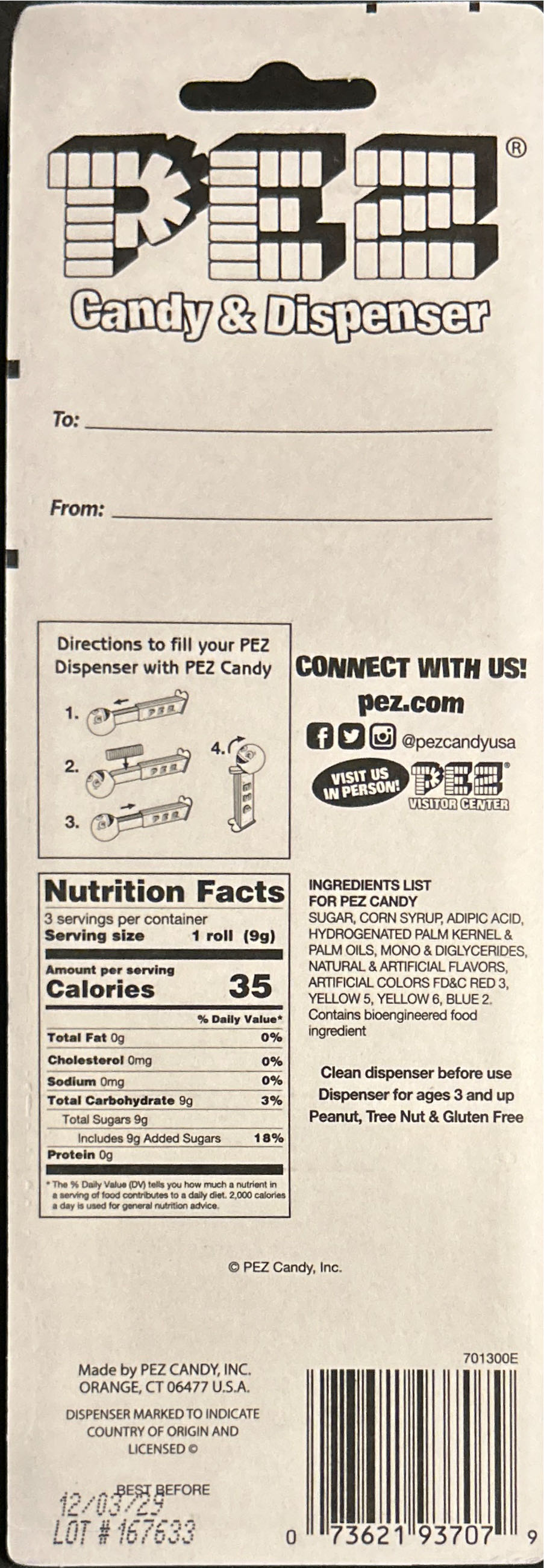 PEZ Exclusive - Pink Bear - It’s A Girl - PEZ Celebrations pez collectible [Barcode 073621937079] - Main Image 2