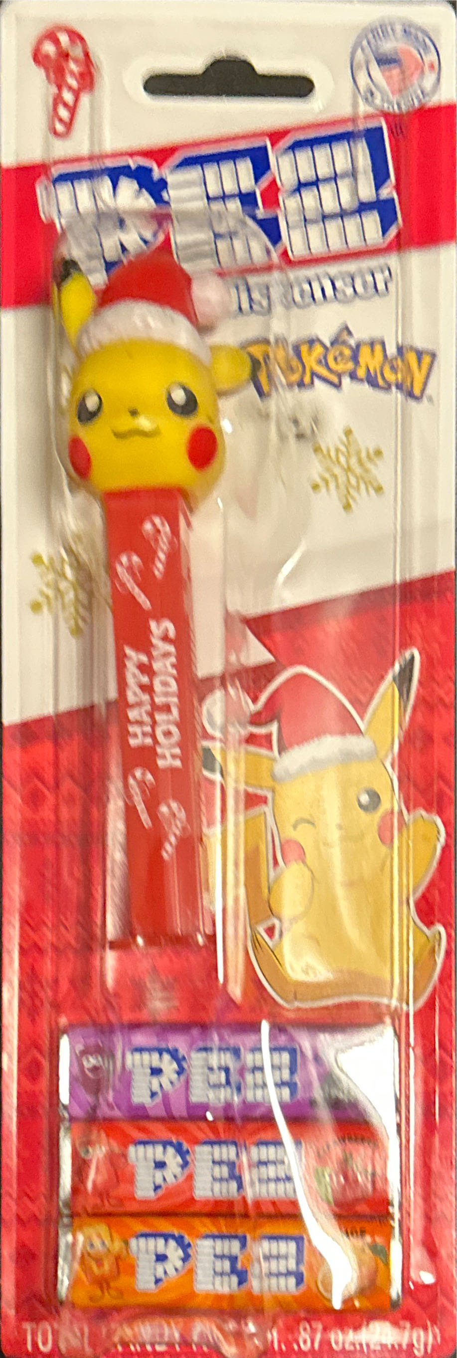 Pikachu w/Santa Hat (Red) - Pokemon pez collectible [Barcode 073621325135] - Main Image 4