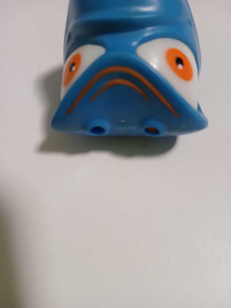 Bugz - Barney Beetle, missing antennas,blue head, orange eyes, blue stem  pez collectible - Main Image 3