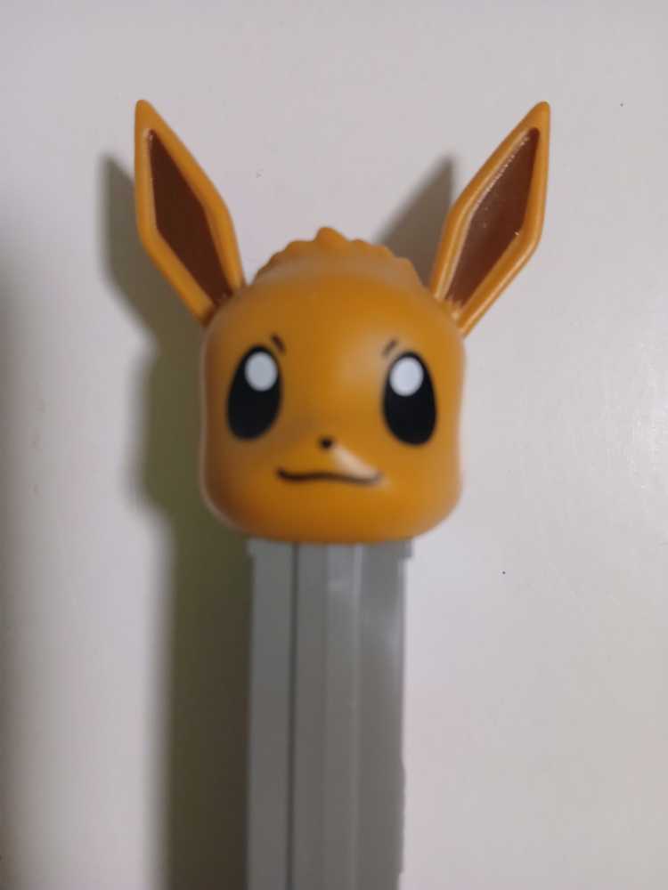 Pokemon - Eevee, bown, angry brow, gray stem  pez collectible - Main Image 2