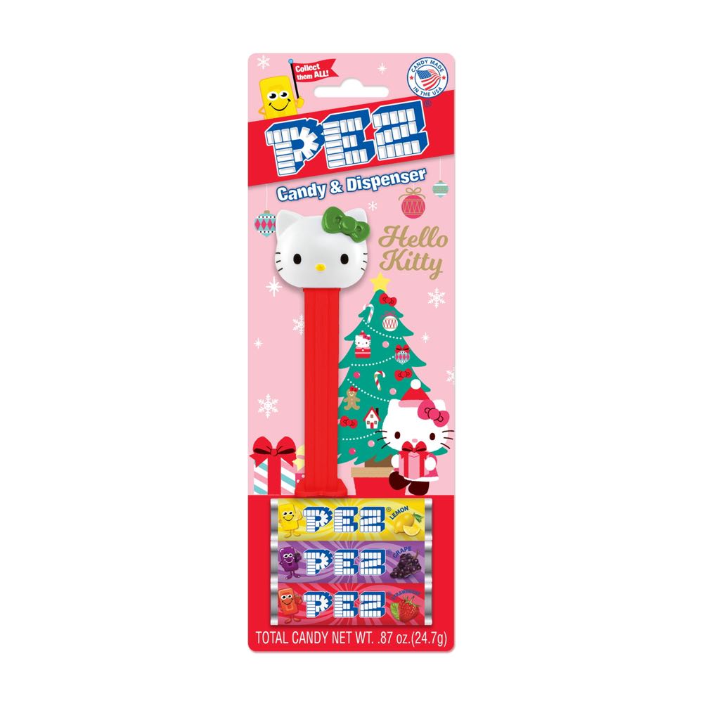 Hello Kitty Christmas Dispenser ~green Bow - Christmas - Winter pez collectible [Barcode 073621325210] - Main Image 2