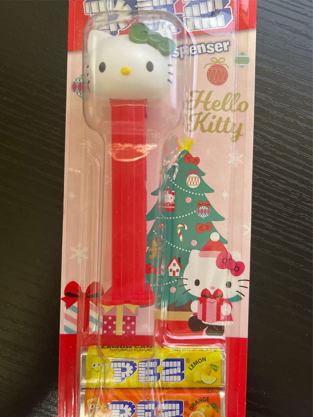 Hello Kitty Christmas Dispenser ~green Bow - Christmas - Winter pez collectible [Barcode 073621325210] - Main Image 3