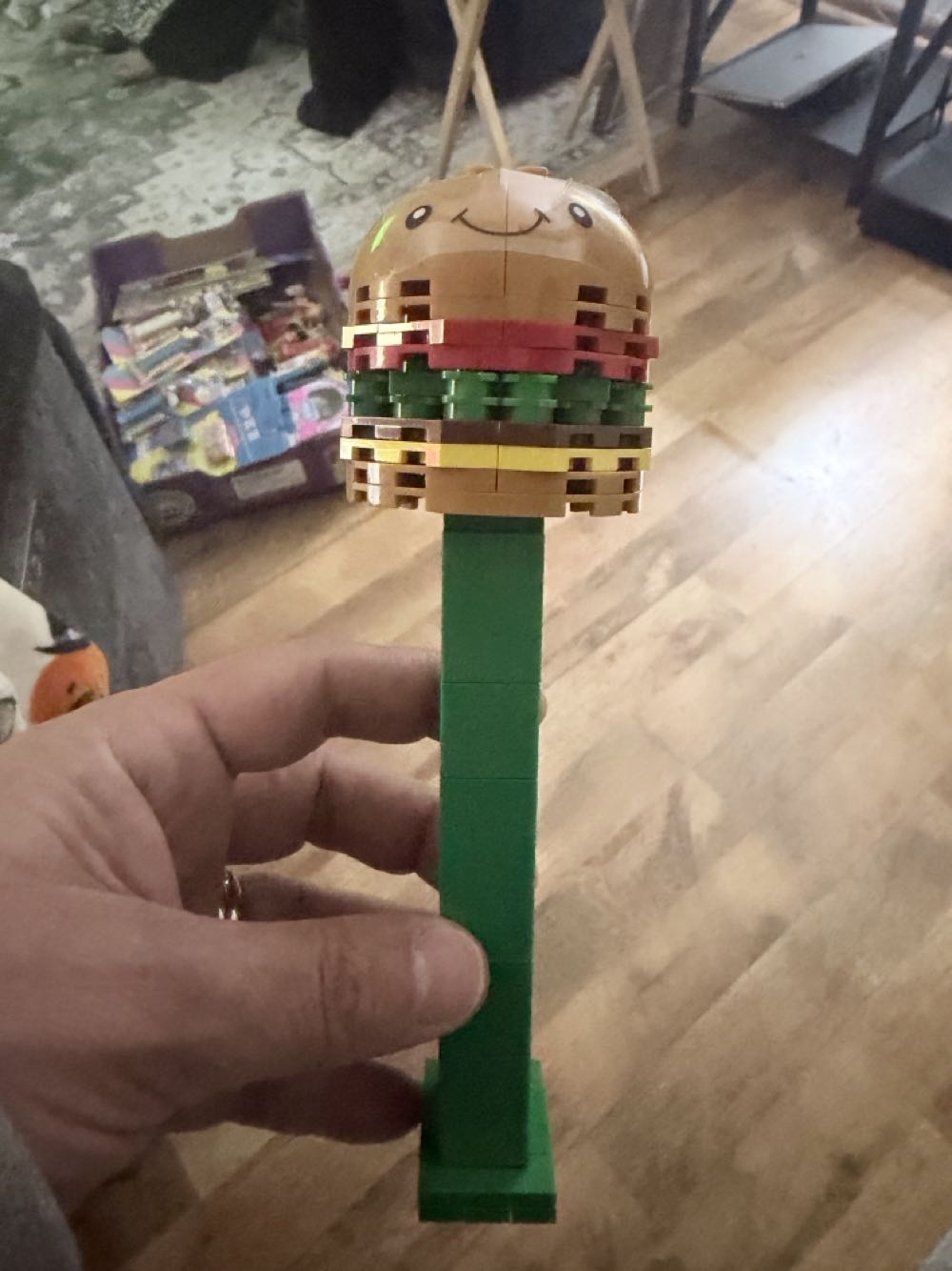 Hamburger Block Build  pez collectible - Main Image 2