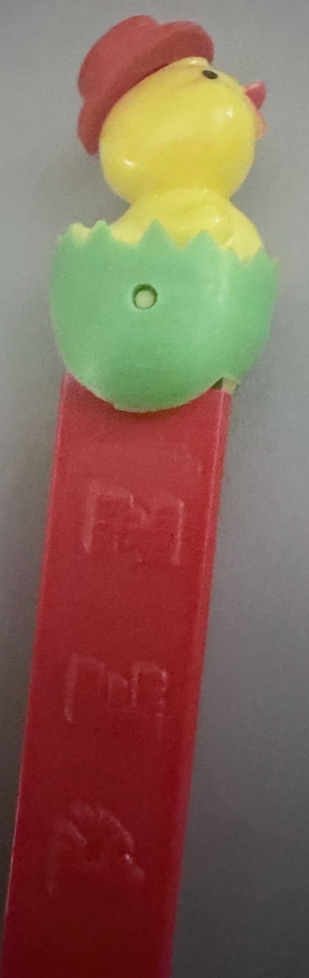 Easter Chick Red Hat Red Stem  pez collectible - Main Image 2