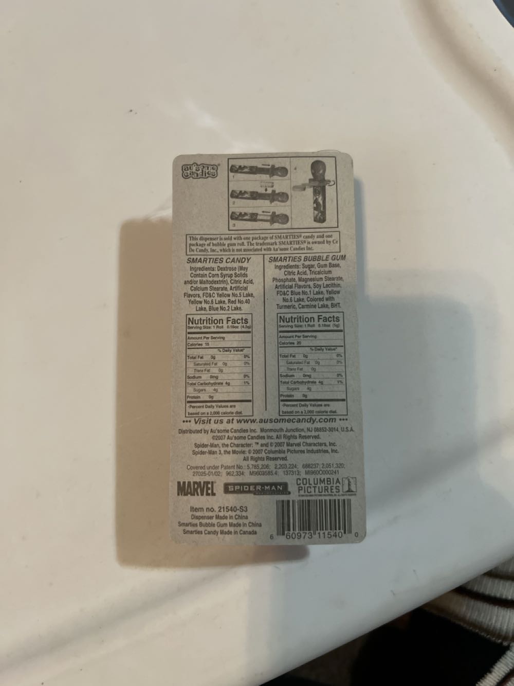 Spider-Man KLIK Candy Dispenser - Marvel / Spider-Man / Spider-Man 3 (movie) pez collectible [Barcode 660973115400] - Main Image 4