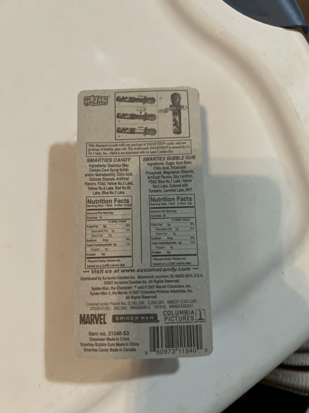 Spider-Man KLIK Candy Dispenser - Marvel / Spider-Man / Spider-Man 3 (movie) pez collectible [Barcode 660973115400] - Main Image 8