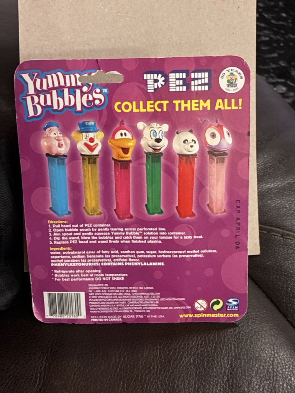 Yummy Bubbles PEZ - PEZ / novelty candy dispenser pez collectible [Barcode 778988201800] - Main Image 2