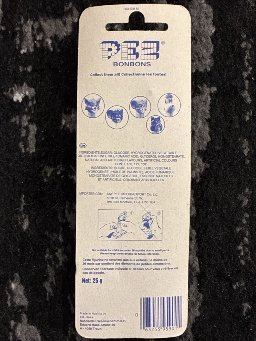 Droopy Dog - Tom & Jerry pez collectible [Barcode 06325595901] - Main Image 2