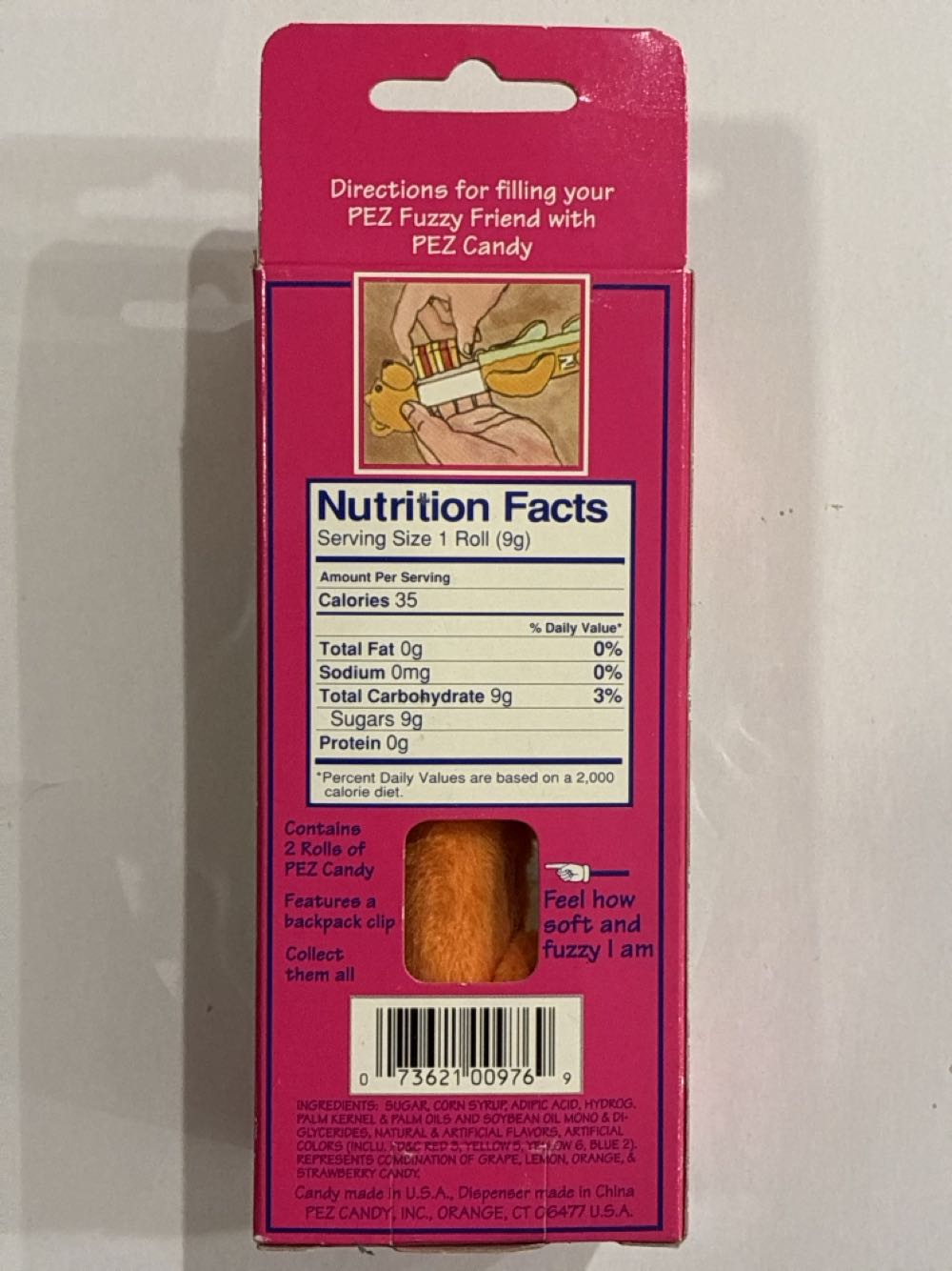 Fuzzy Friends Buddy Bear - Animals (teddy bear) pez collectible [Barcode 073621009769] - Main Image 2