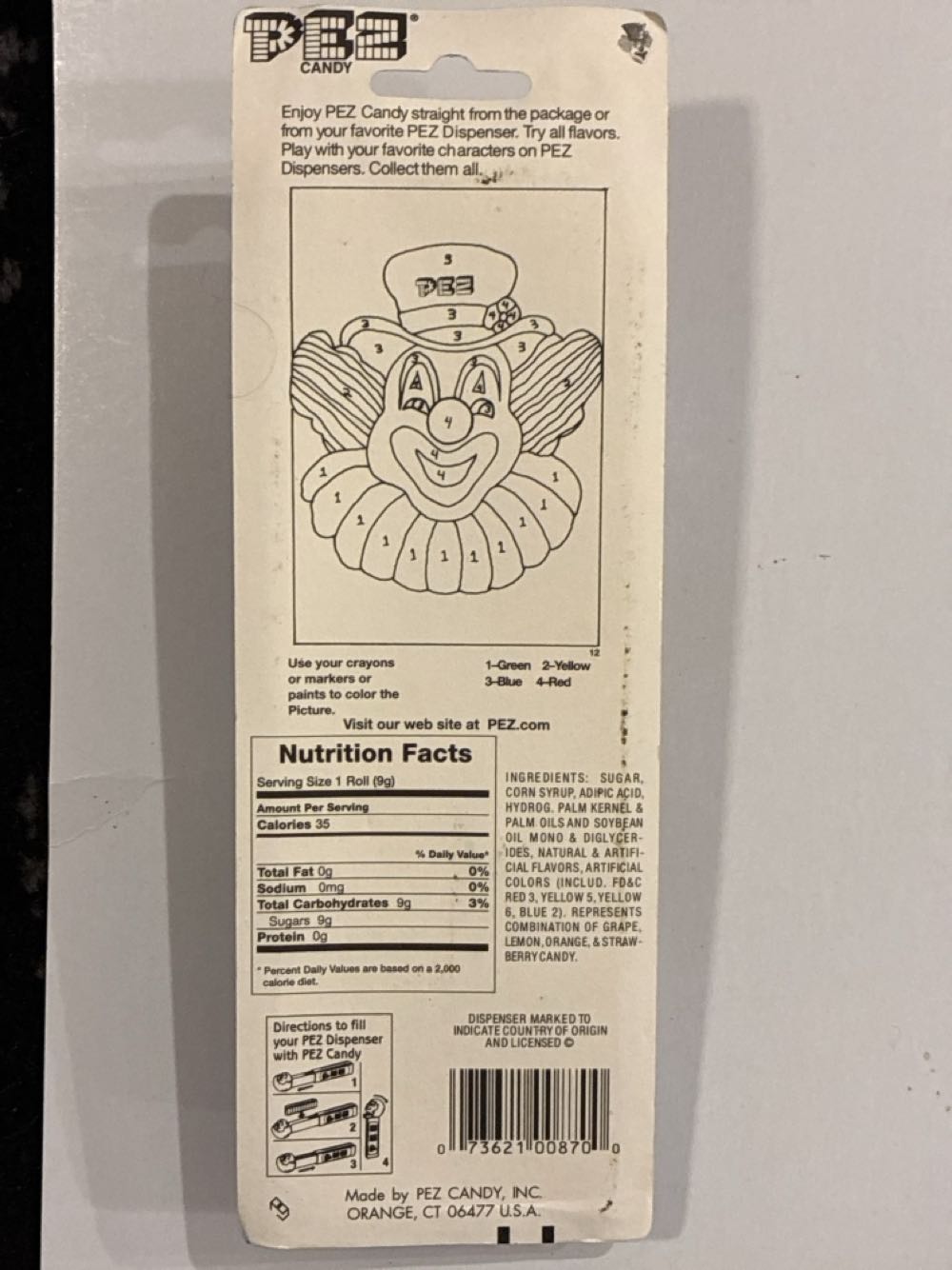 Funky Faces - Pez Funky Faces pez collectible [Barcode 073621008700] - Main Image 2