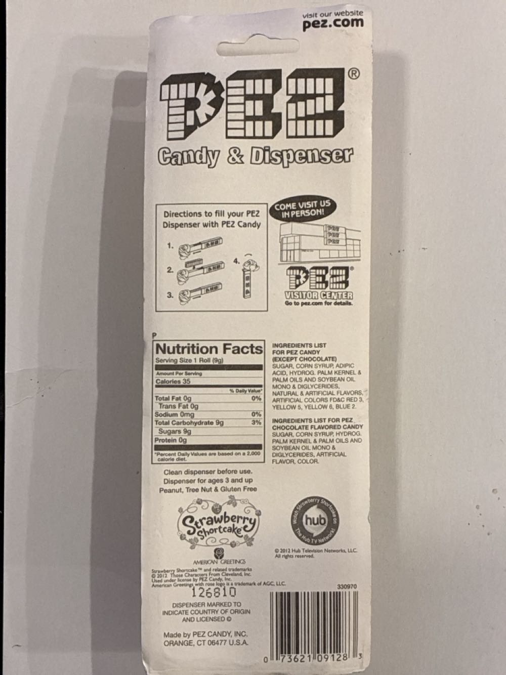 Lemon Meringue - STRAWBERRY SHORTCAKE pez collectible [Barcode 073621091283] - Main Image 2