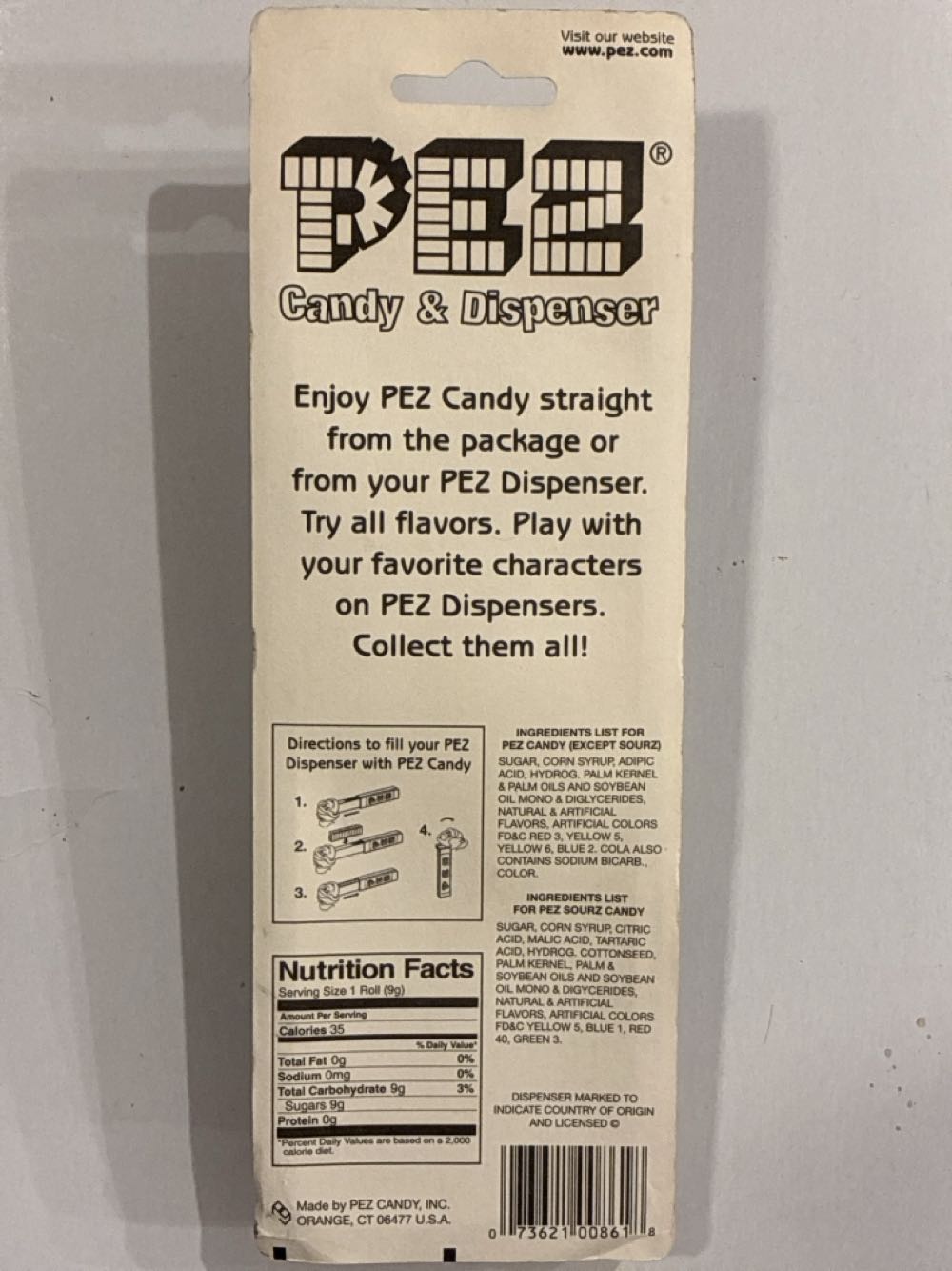 Eeyore - Disney - Winnie The Pooh pez collectible [Barcode 073621008618] - Main Image 2