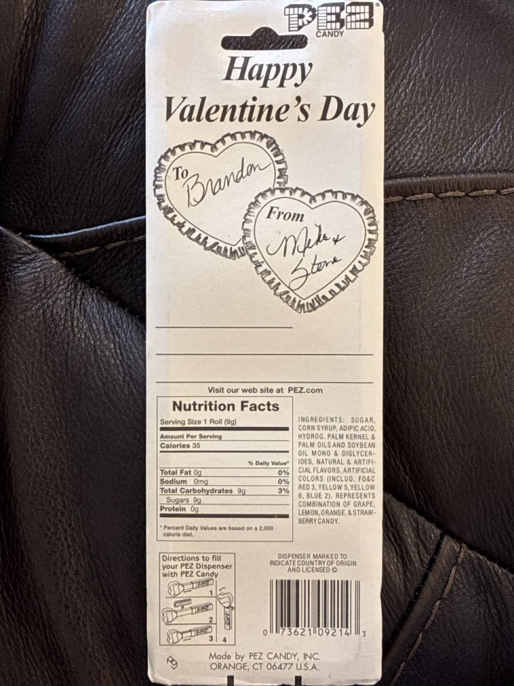 Happy Valentine’s Day Heart - Holiday - Valentine’s Day pez collectible [Barcode 073621092143] - Main Image 2