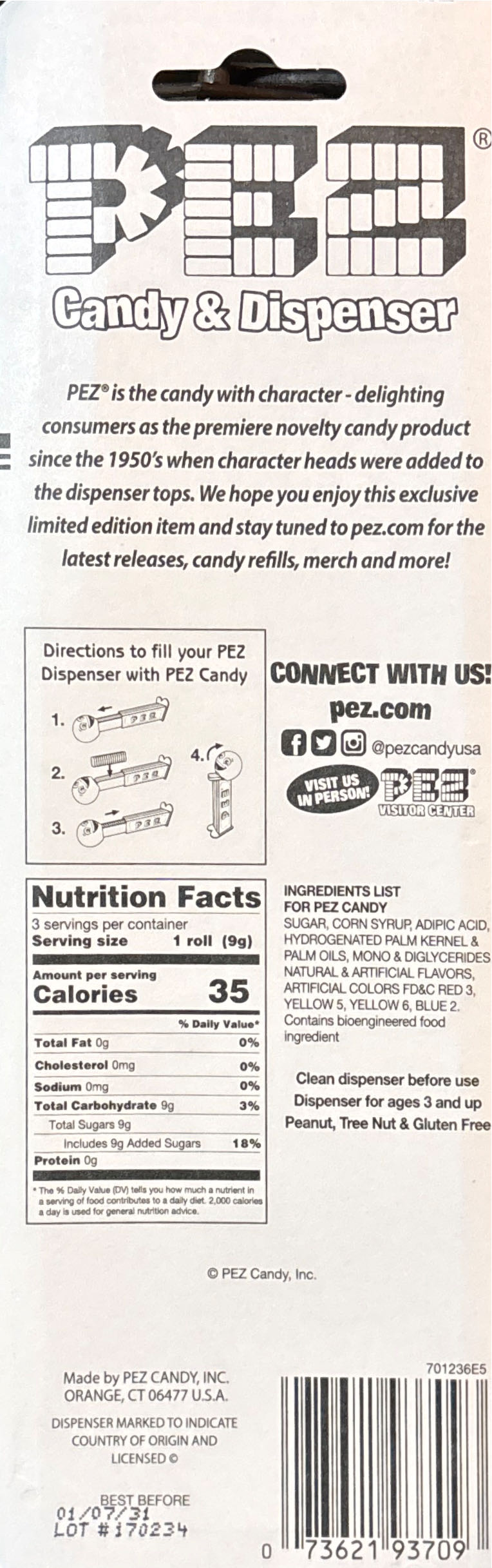 Valentine’s Day - Alien - Limited Edition pez collectible [Barcode 073621937093] - Main Image 2