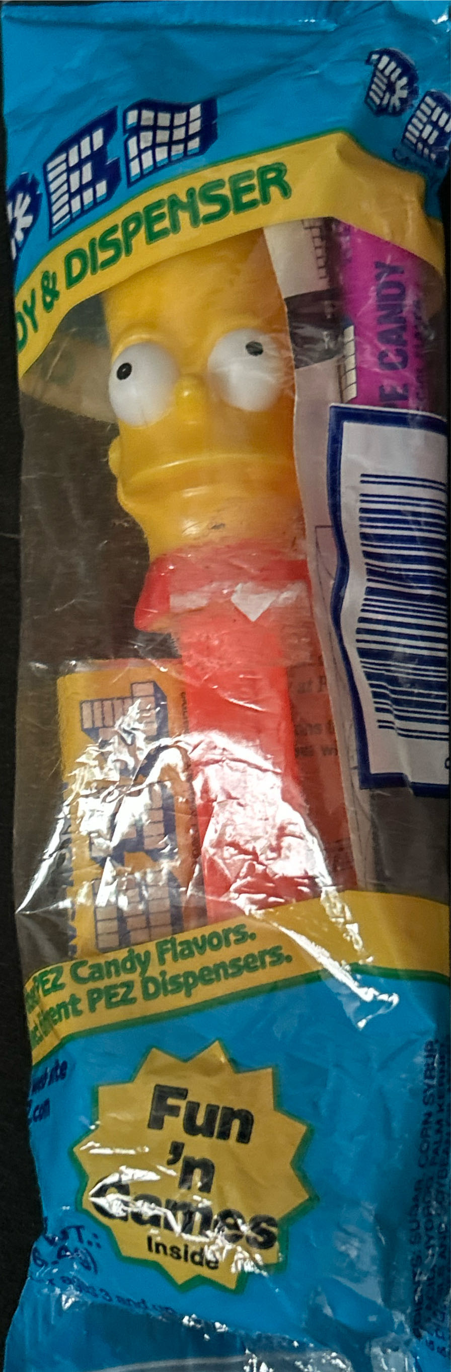 The Simpsons - Bart A - The Simpsons pez collectible [Barcode 073621090026] - Main Image 4