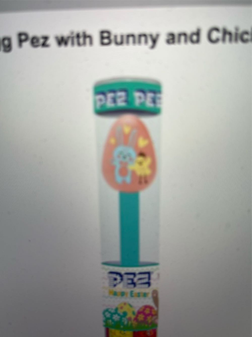 Easter Egg With Bunny And Chick Friends - Easter pez collectible - Main Image 2