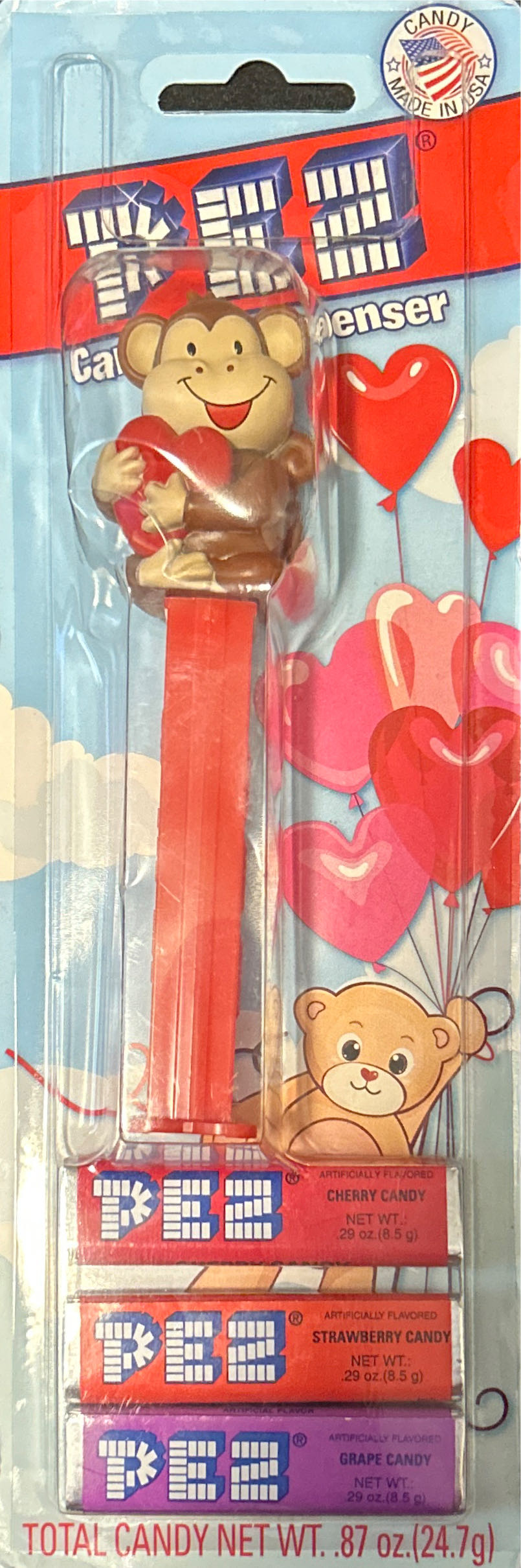 Valentine Monkey - Seasonal pez collectible [Barcode 073621342149] - Main Image 4