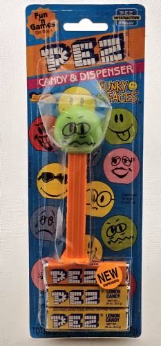 Funky Faces - Worried - Orange - funky faces pez collectible - Main Image 3