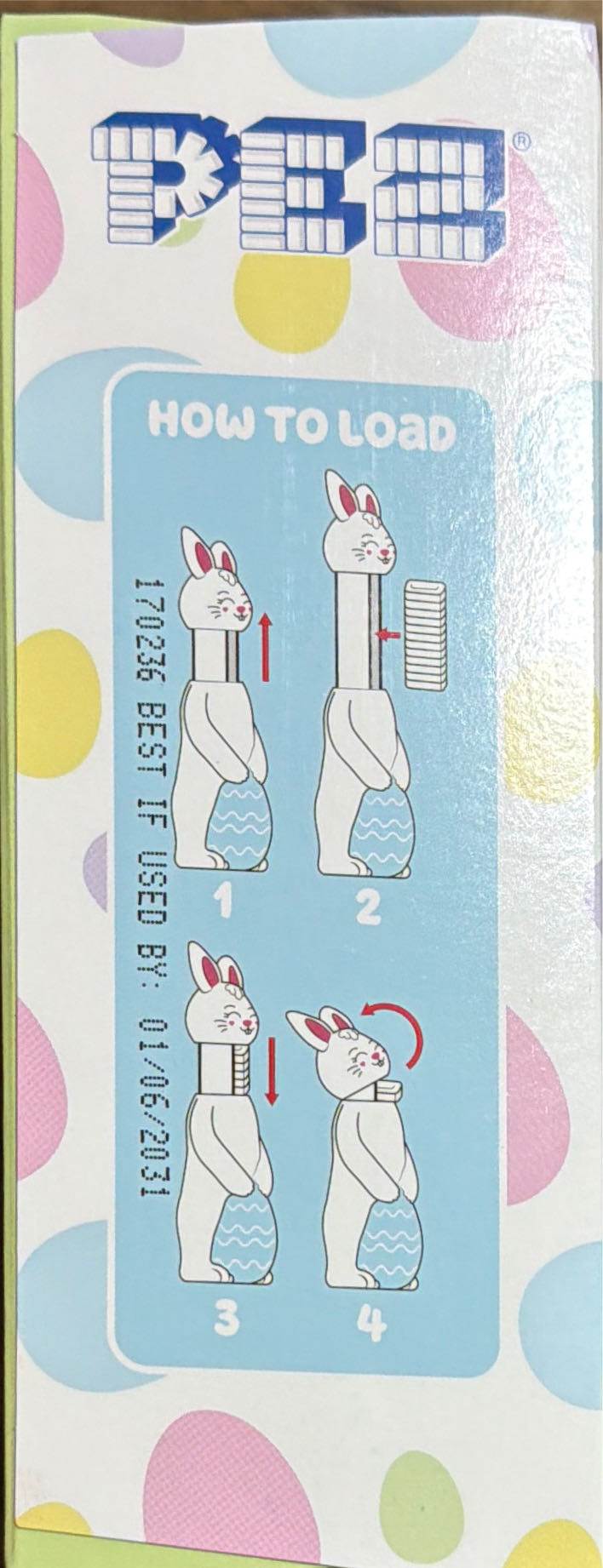 Easter - Bunny Full Body Eyes Closed - Easter pez collectible [Barcode 073621024304] - Main Image 2
