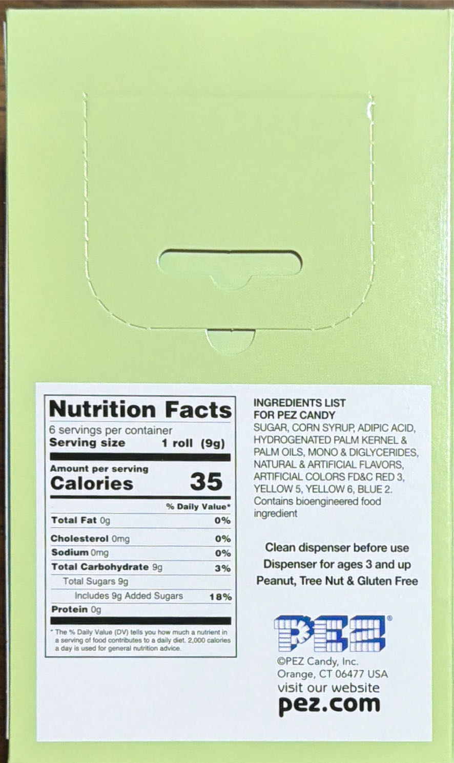 Easter - Bunny Full Body Eyes Closed - Easter pez collectible [Barcode 073621024304] - Main Image 3