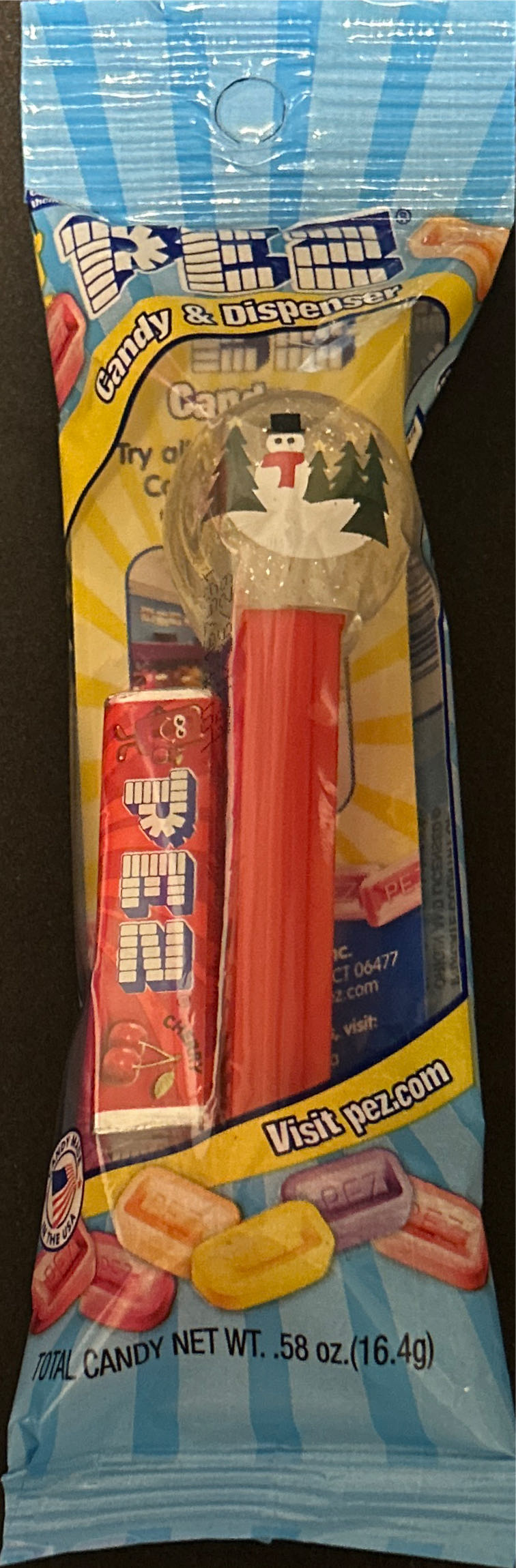 Christmas - Snow Globe - Snowman - Seasonal pez collectible [Barcode 073621090026] - Main Image 4