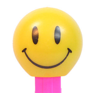 Funky Faces - Walmart Smiley - Neon Pink - funky faces pez collectible - Main Image 4
