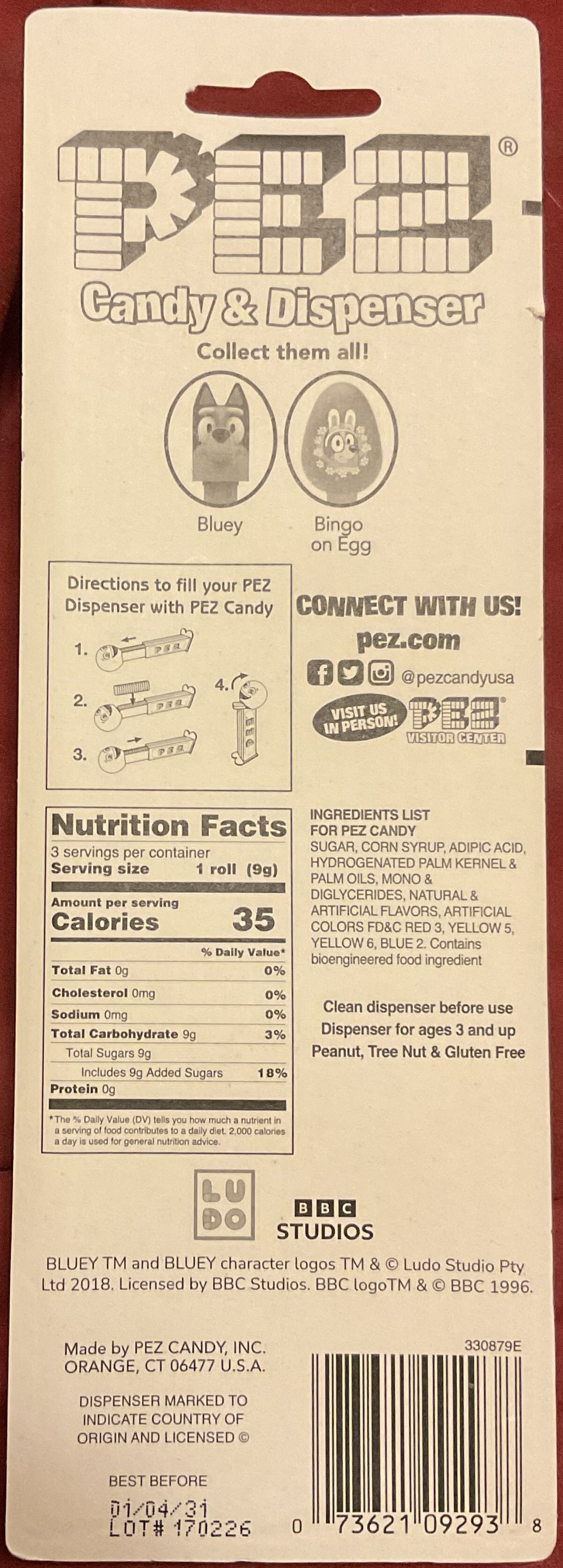 Bluey - Easter pez collectible [Barcode 073621092938] - Main Image 2