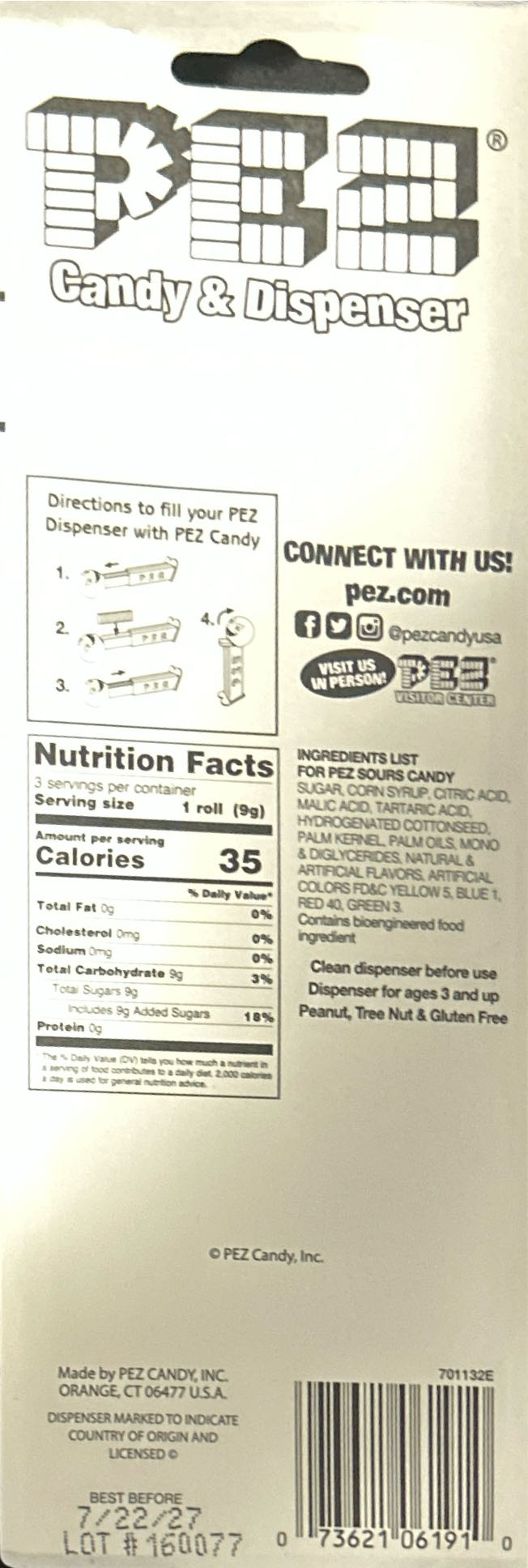 Exclusive PEZ - Sour Pineapple Mascot  pez collectible [Barcode 073621061910] - Main Image 2