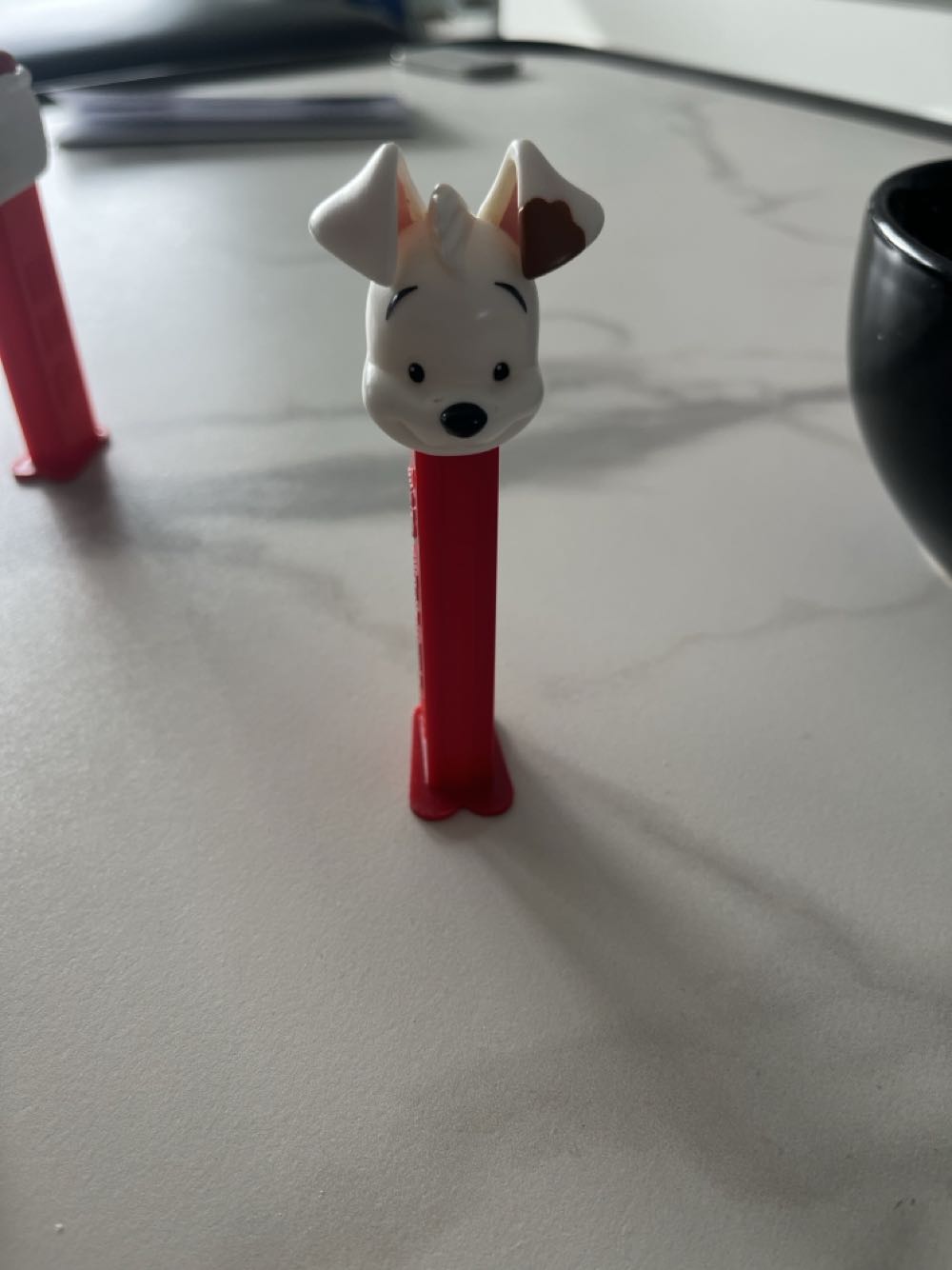 White Puppy/Dog - Animals (brown ear spot) - Animals (dog/puppy) pez collectible - Main Image 2