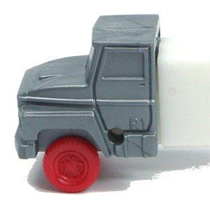 Misfit Truck - R1 Silver Cab Red Wheels White Stem - Trucks pez collectible - Main Image 3