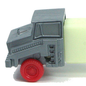 Misfit Truck - R2 Silver Cab Red Wheels GITD Stem - Trucks pez collectible - Main Image 3
