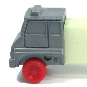 Misfit Truck - R3 Silver Cab Red Wheels GITD Stem - Trucks pez collectible - Main Image 3
