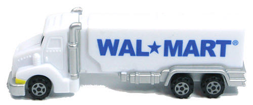 Truck - Walmart Tanker White Cab White Trailer - Trucks pez collectible - Main Image 3