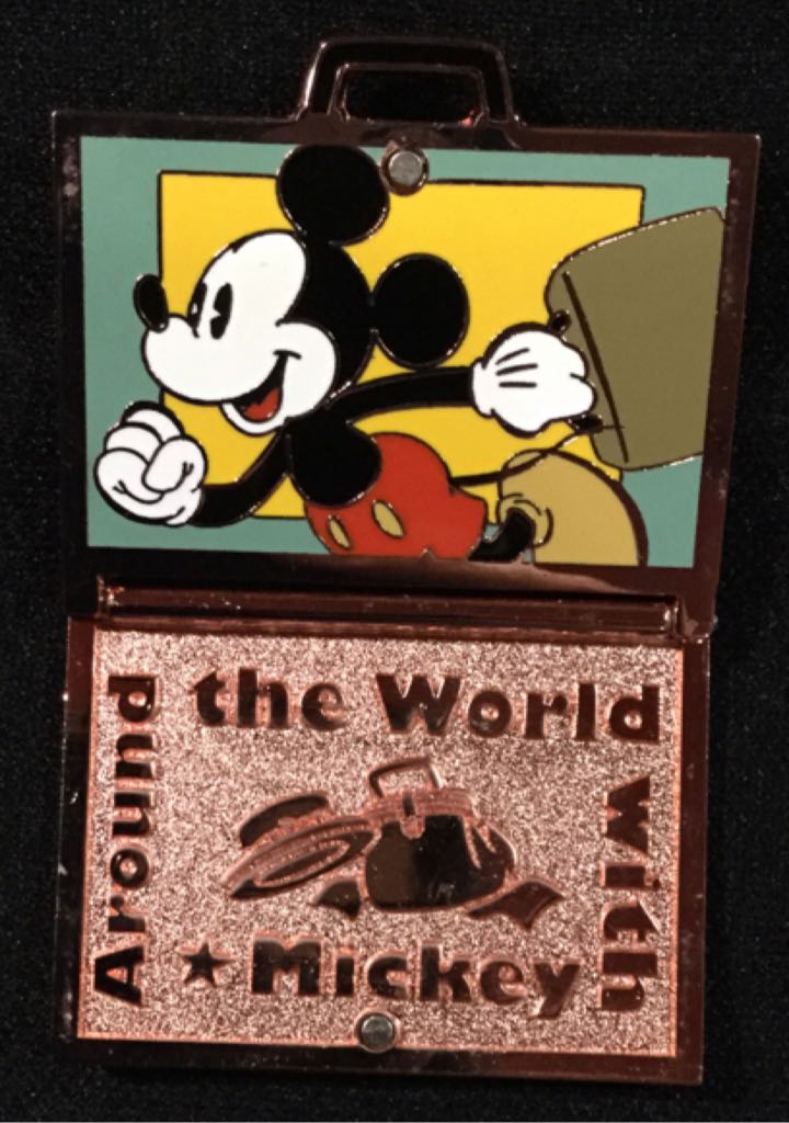 Mickey Mouse - Suitcase - Around The World With Mickey Mouse - Hinged pin collectible [Barcode 400009893618] - Main Image 2