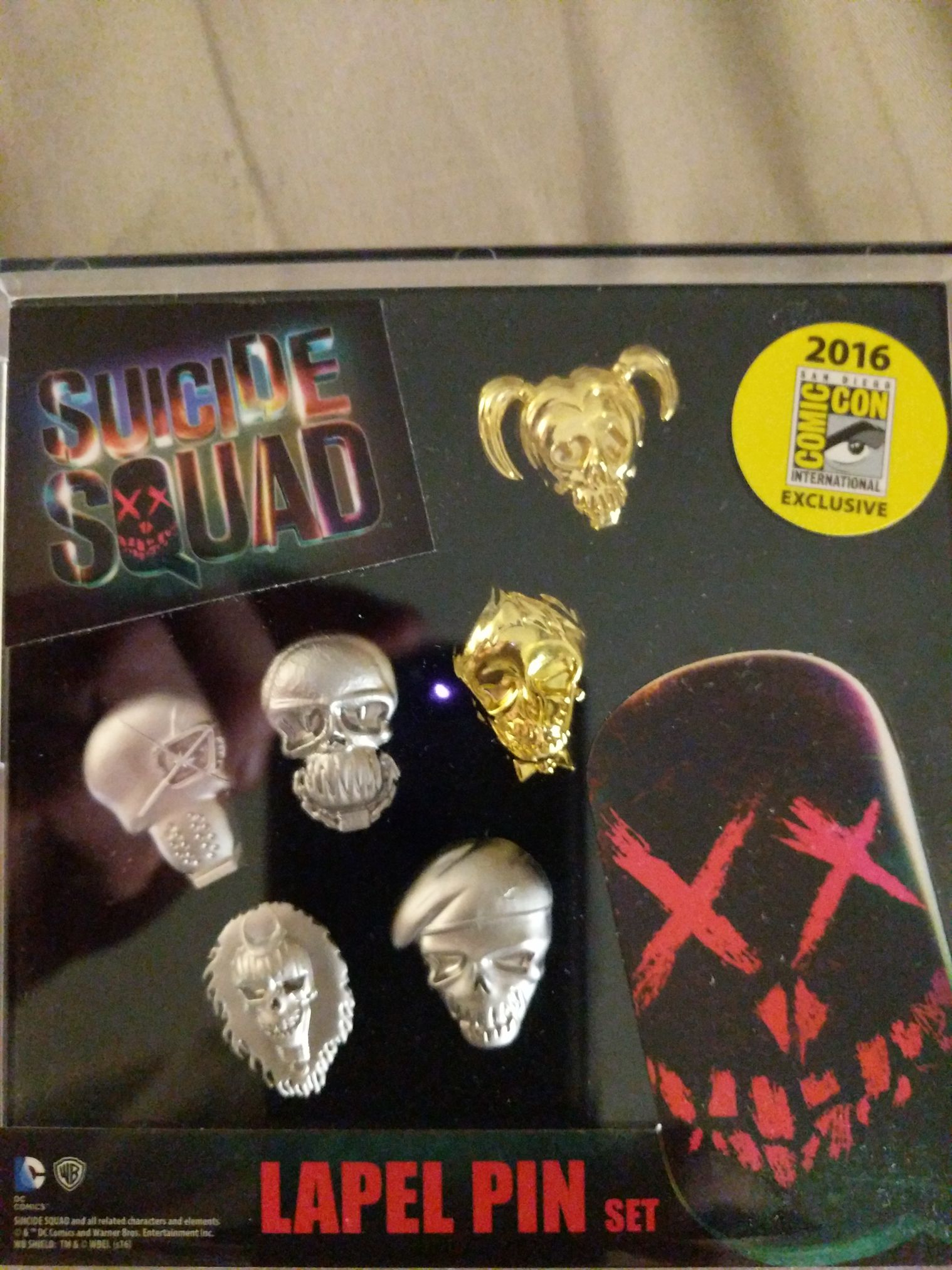 Suicide Squad Lapel Pin Set  pin collectible [Barcode 077764456756] - Main Image 1