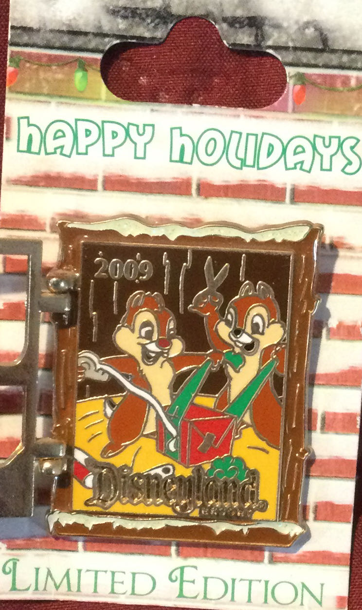 Happy Holidays 2009 Window With Chip & Dale - Pin pin collectible [Barcode 400017381374] - Main Image 2
