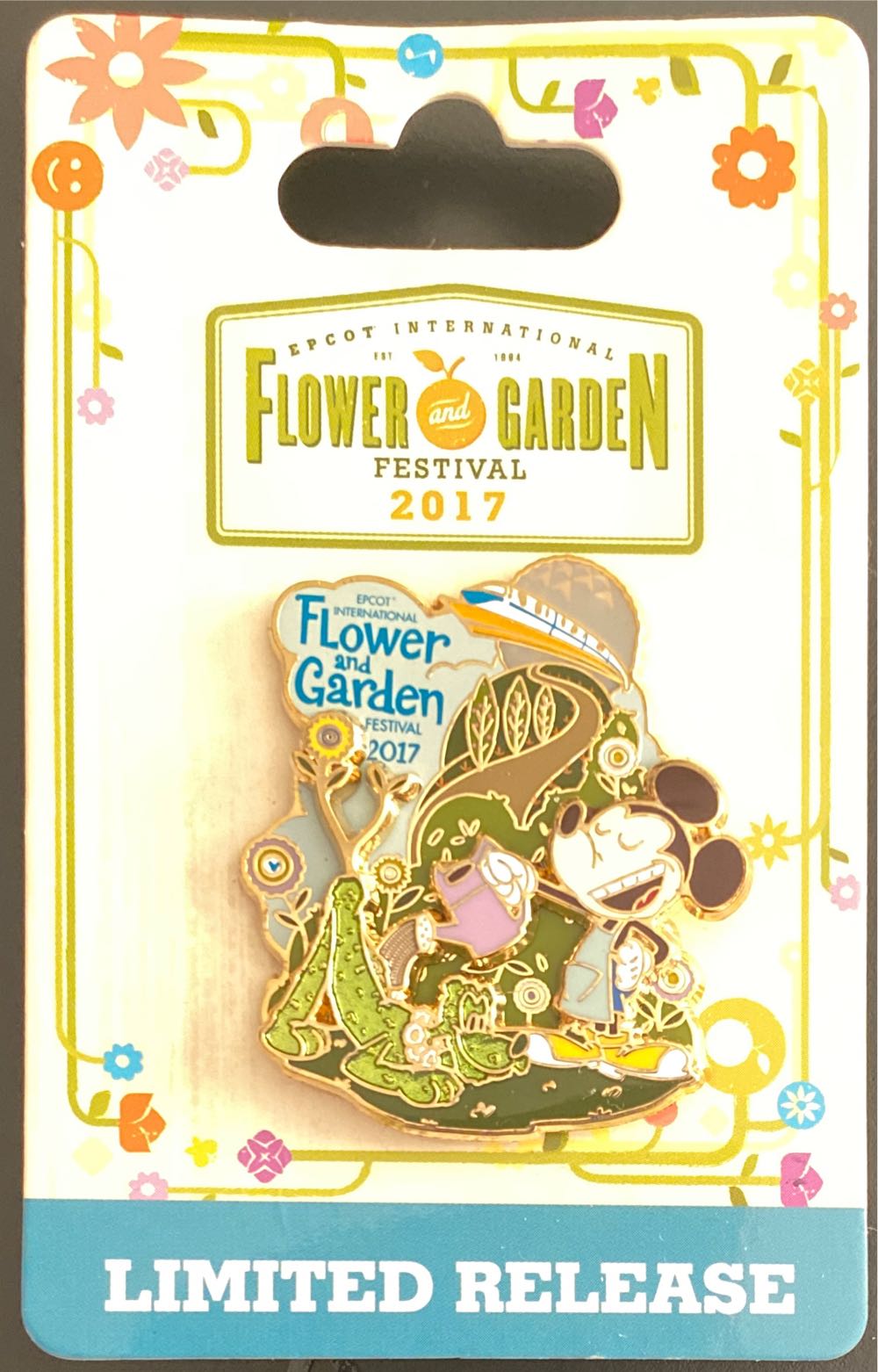 Flower And Garden Mickey 2017 - Disney pin collectible [Barcode 400020008138] - Main Image 3