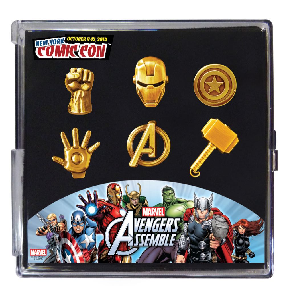 Marvel Pewter Pin 6pc Set  pin collectible [Barcode 077764680151] - Main Image 1