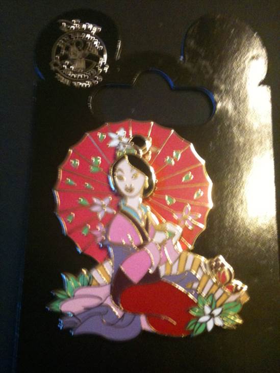 Sleeping Beauty Aurora Briar Rose & Horse Glitter Heart 2011 Dlr Disney Pin