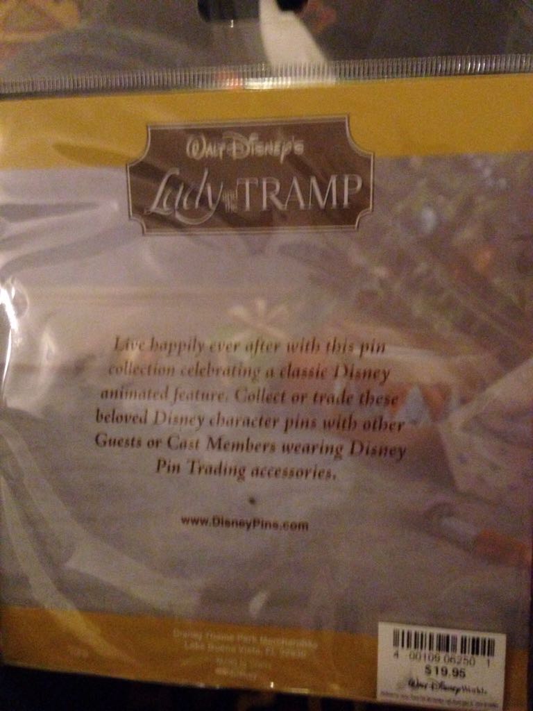 Lady And The Tramp  pin collectible [Barcode 400109062501] - Main Image 2