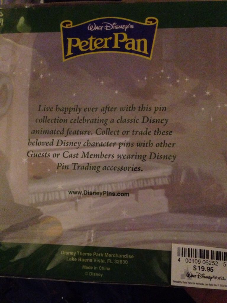 Peter Pan 2  pin collectible [Barcode 400109062525] - Main Image 2