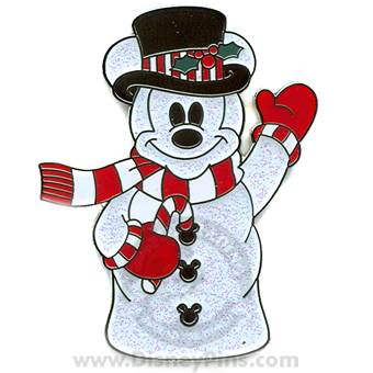Christmas Pin -  Snowman Mickey  pin collectible [Barcode 400109698915] - Main Image 1