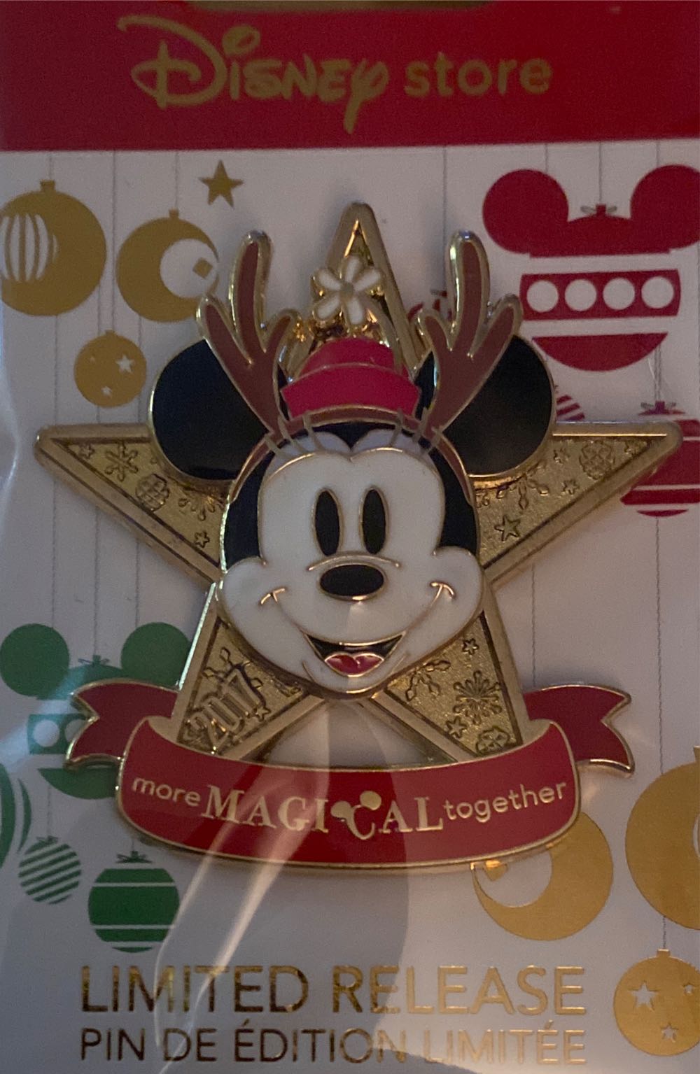 Disney Store - Christmas Star - Minnie - Disney Store pin collectible [Barcode 465057165124] - Main Image 2