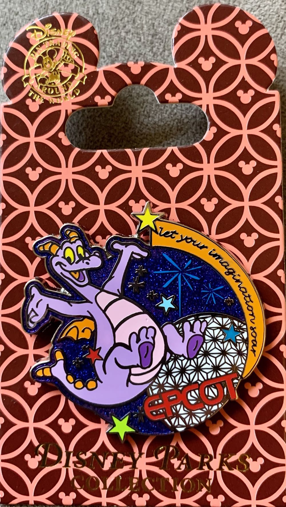 Figment in Epcot - Let Your Imagination Soar  - Glitter pin collectible - Main Image 2