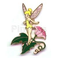 Tinker Bell on a Flower  pin collectible - Main Image 1