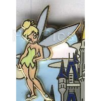 Build A Pin Base (Magic Kingdom Castle) With Tinker Bell, Cinderella, And Belle  pin collectible - Main Image 2