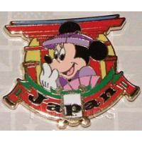 WDW - Mini-Pin Collection - Epcot World Showcase - Minnie Mouse at the Japan Pavilion pin collectible - Main Image 1