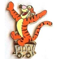 WDW Cast Lanyard Series - Tigger on a Train Car  pin collectible - Main Image 1