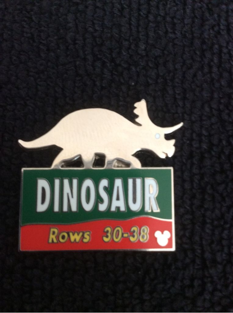 WDW- Cast Laynard Series 3- Animal Kingdom Parking Sign (Dinosaur)  pin collectible - Main Image 1